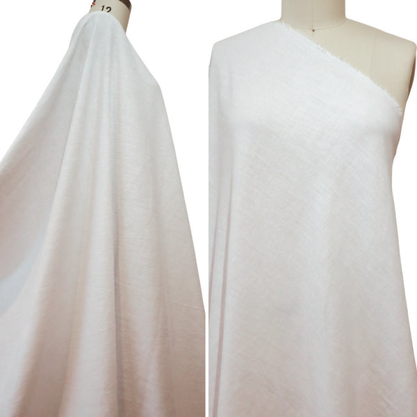 100% Linen Stone Washed Finish - Salt
